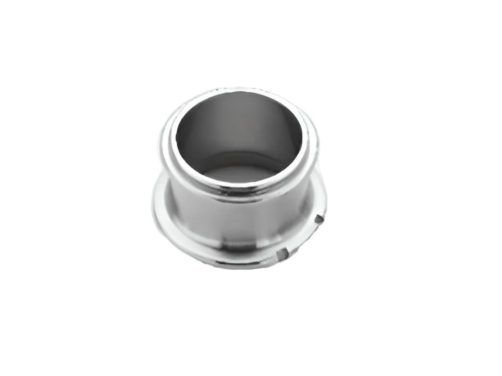 Precision machined component photographed for quality review